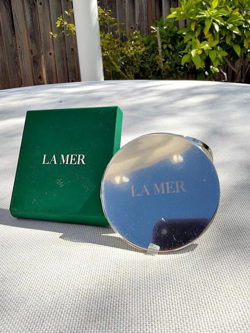 La Mer Double-Sided Compact Mirror with Box New